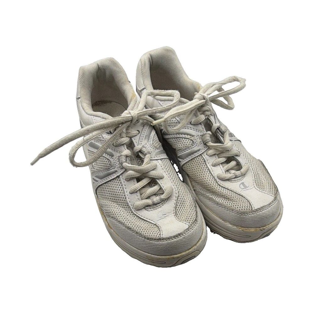 Champion Women’s White Mesh Low Top Lace-Up Sneakers Casual Activewear 72240